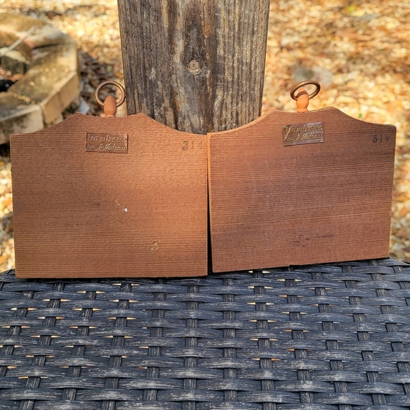 Vintage Fait au Quebec Hammered Copper Breadmaker & Fireplace Scene by A Nadeau - Picture 2 of 12